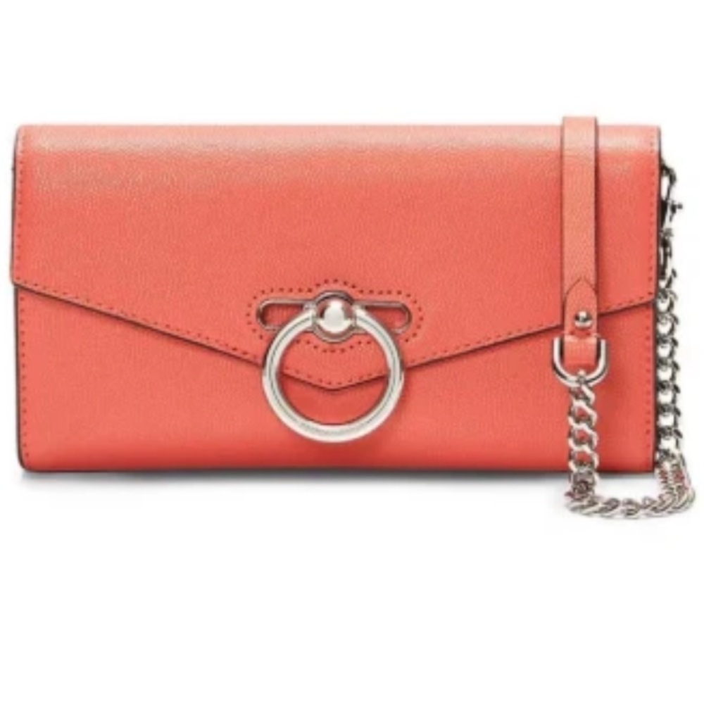 Rebecca Minkoff Jean Wallet on Chain, Grapfruit, NWT